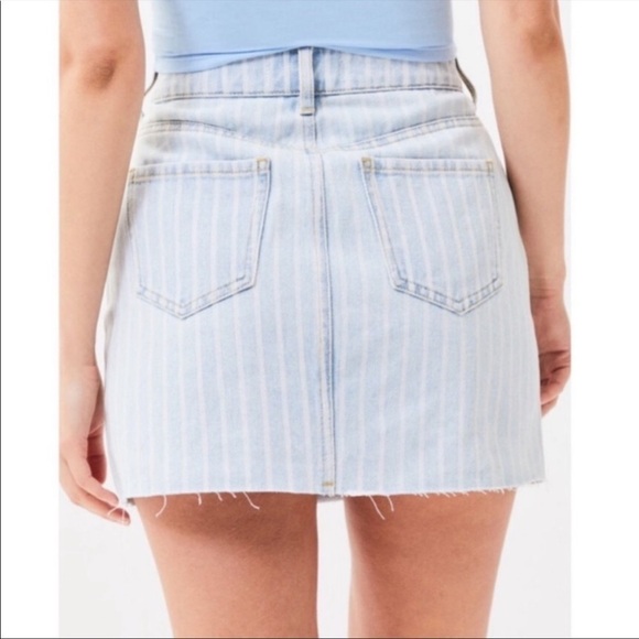 PacSun Vintage Striped Denim Mini Skirt - Picture 2 of 9